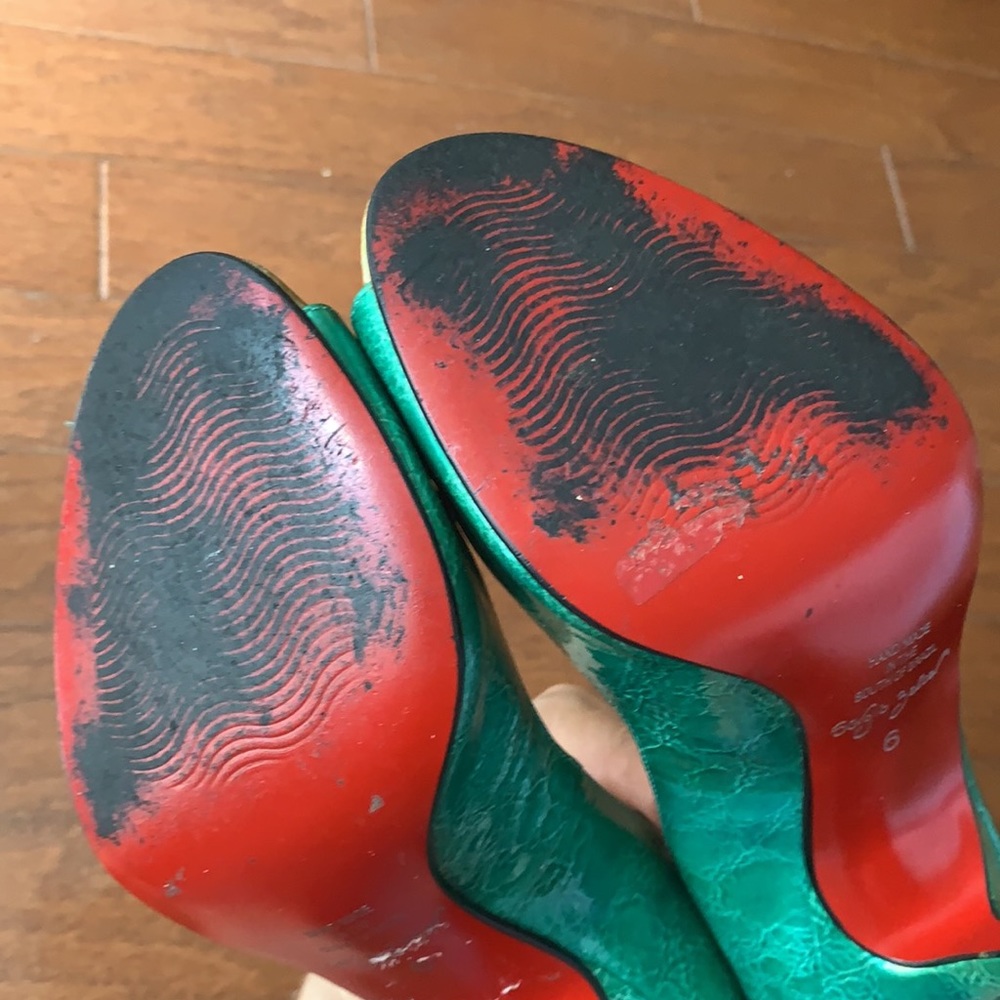 Sergio Zelcer Funky Retro Stiletto 4” Heels Pumps Size 6 Handmade in Brazil - Picture 13 of 15